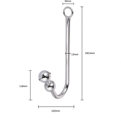 Anal Hooks Elegant Beaded 5334 with and Collar Cuffs Anal Hook 0919